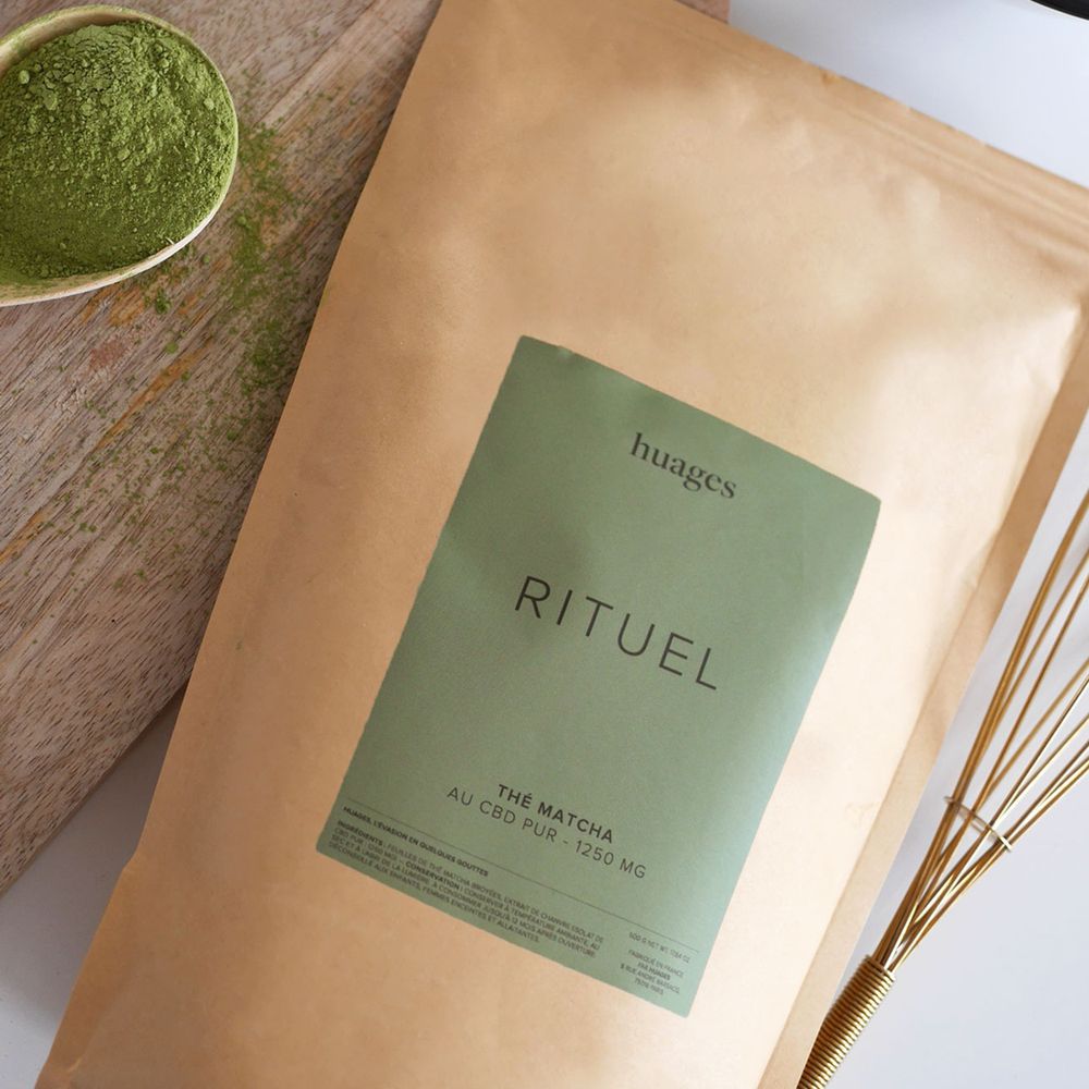 
                  
                    Load image into Gallery viewer, RITUEL - Le thé matcha au CBD (Doypack 500g)
                  
                